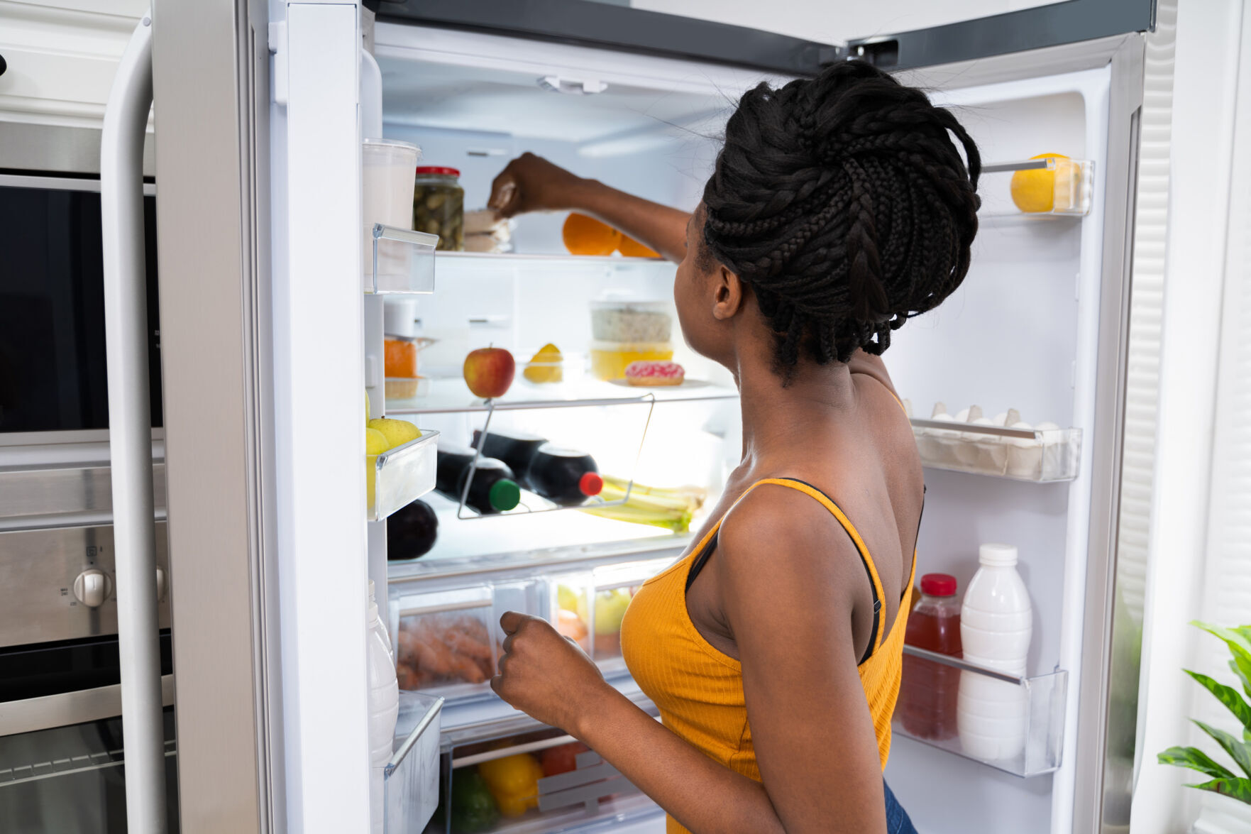 A refrigerator will keep food cold for four hours if the power goes out, but keep the door closed as much as possible.